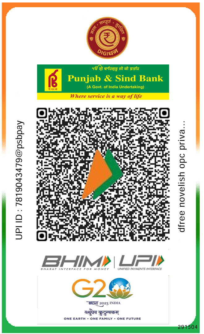 Scan to pay via UPI — Punjab & Sind Bank